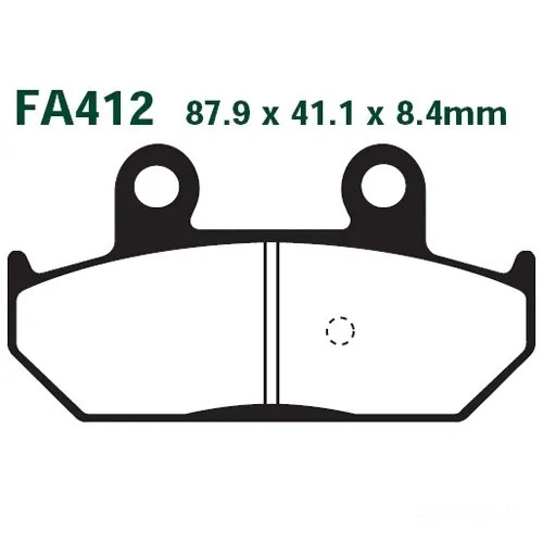 Bremsbelag EBC SFAC412 Hinten FüR Suzuki AN 650 Z Burgman Executive ABS 13-17-image