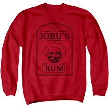 Major League Jobu'S Rum Mens Crewneck Sweatshirt Red Officially Licensed