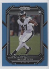 2022 Panini Prizm Rookies Light Blue Prizm Nakobe Dean #399 1bi0