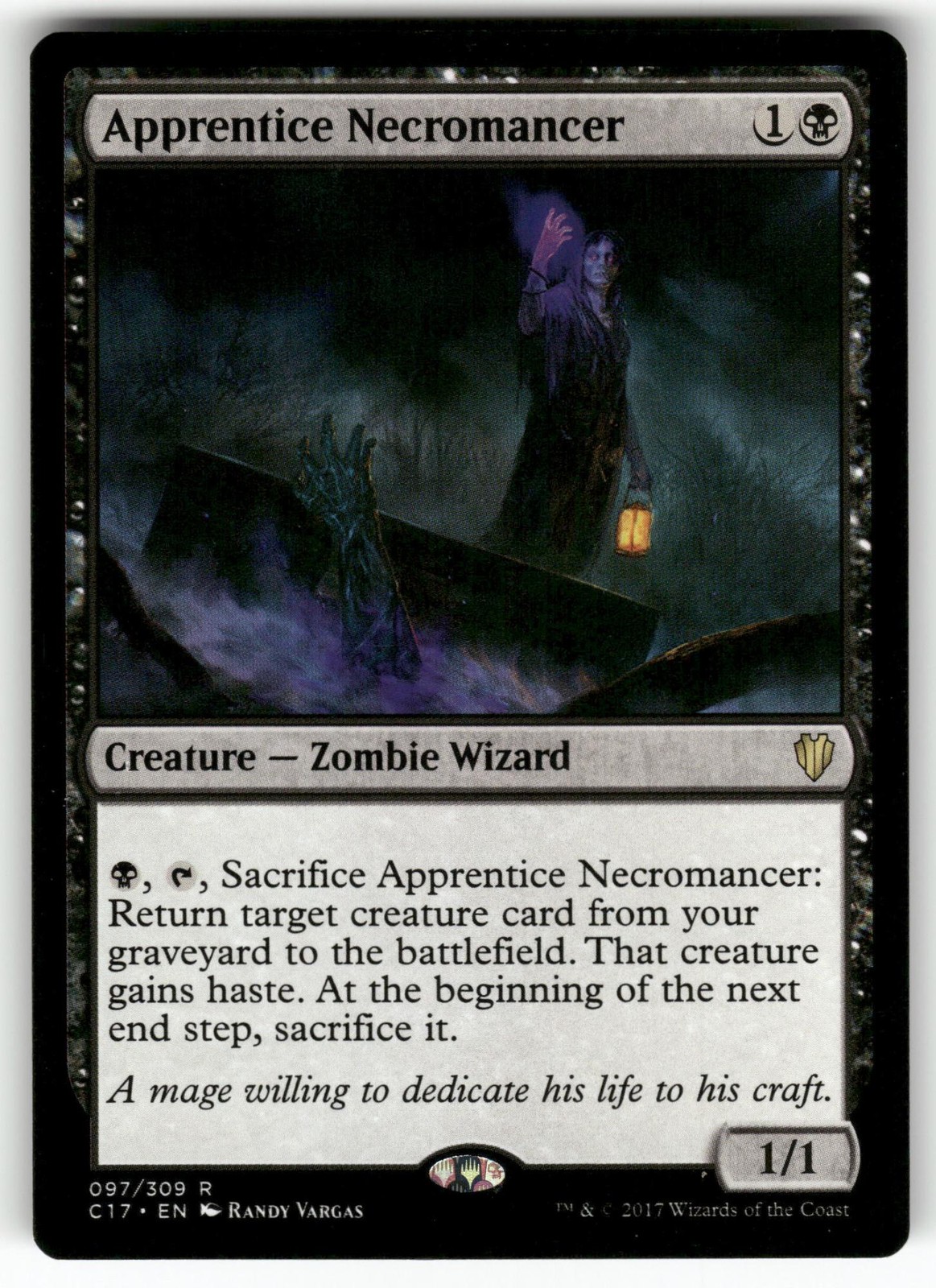 Apprentice Necromancer 97 Rare Commander 2017 Magic: The Gathering Near Mint
