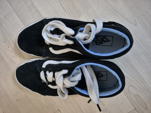 Sneakers VANS uomo scamosciate taglia 10 bianco e nero