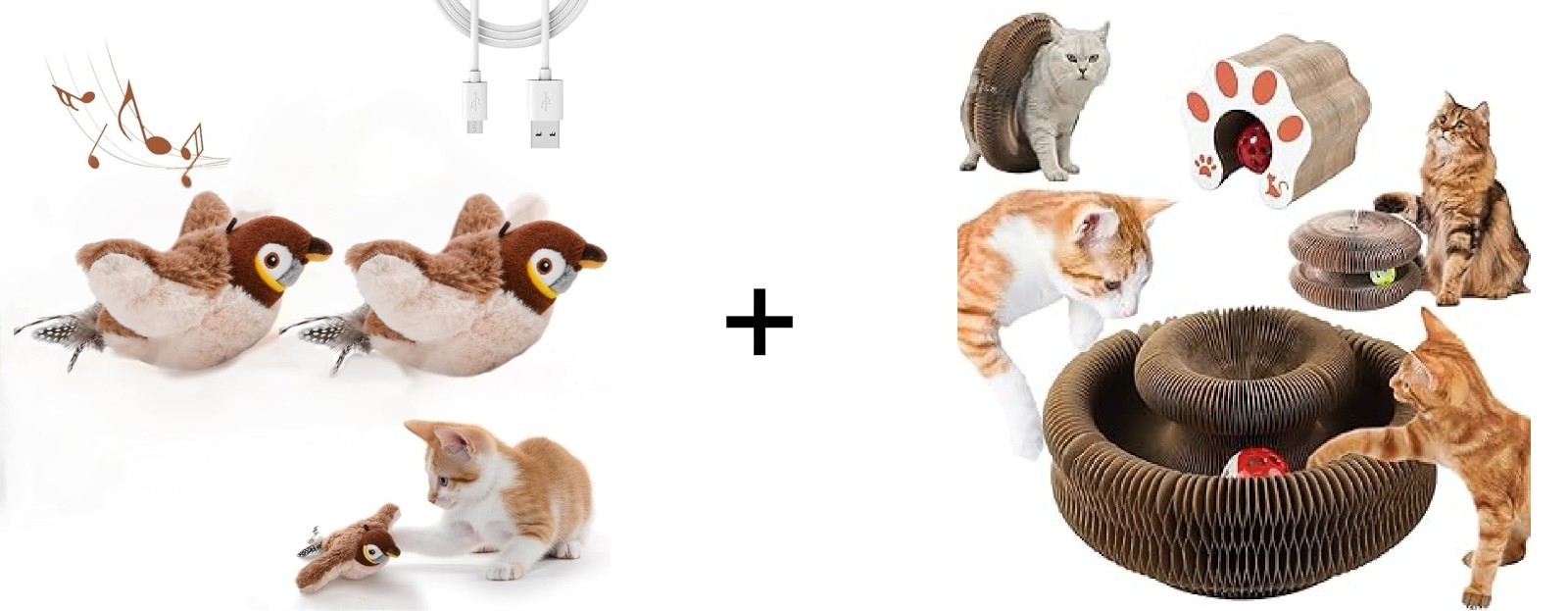 2 giochi per gatti tiragraffi