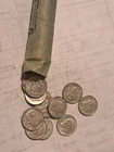 1963-D Silver Dimes Roll Of 50  XF-UNC