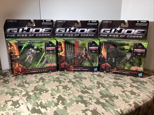 Gi Joe ROC Lot Air Viper Commando, Air Viper, Cobra Viper Commando NIB