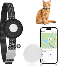 GPS Tracker for Cats, Cat Tracker Compatible with Apple Find My App (Only iOS), 