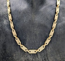 Plattenkette Kette 585/14K Gelbgold – 51,65g –Gliederkette 61cm #1974