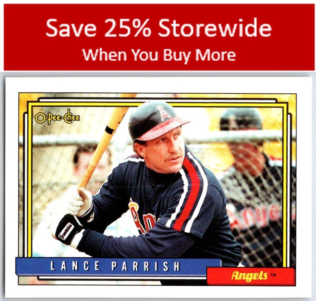 Lance Parrish 1992 O-Pee-Chee #360 California Angels
