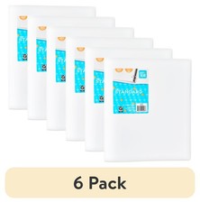 (6 pack) Pen+Gear 0.5" Durable Poly Binder, 3-Ring, White, 11" x 11.75"