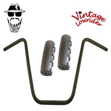 Original Lowrider 16" 22.2 D Handlebar Black 0214 120mm Grips Sparkle/Black