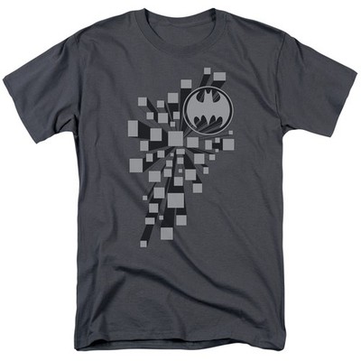 Batman Gotham 3D DC Comics Lizenz T-Shirt Herren Kurzarm Charcoal
