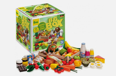 Erzi Big Box Lebensmittelset (28025) 43 Teile Original NEU & OVP