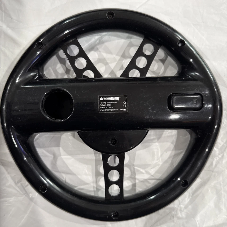 DreamGear Wii Steering Wheel for Nintendo Wii Remote Racing Controller Black - Image 3 of 3