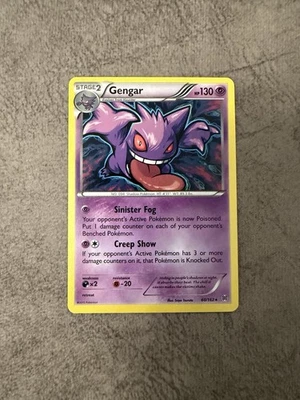 Gengar 60/162 Non Holo Rare BREAKthrough Pokemon Light-Mint Played - Image 1 of 2