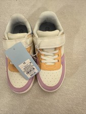 Cat Jack Toddler Jaid Solid Court Sneakers White/Blue/Pink 12 NWT