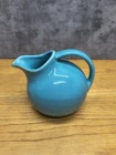 Harlequin Novelty Ball Creamer in Turquoise Blue - Homer Laughlin