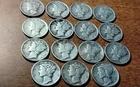 Mercury Silver Dimes Lot (15)