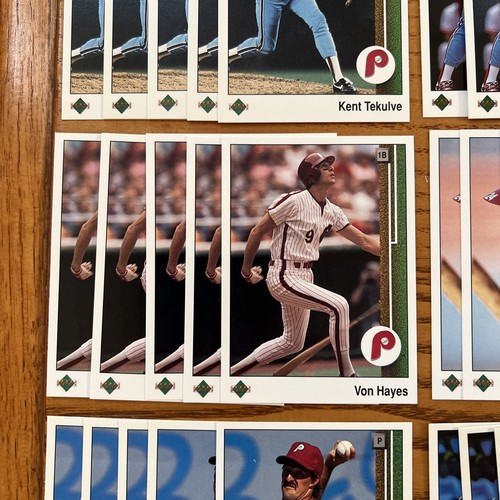 (100) Carte Upper Deck 1989 Philadelphia Phillies (20) diverse (5) di ciascuna - Foto 10 di 21