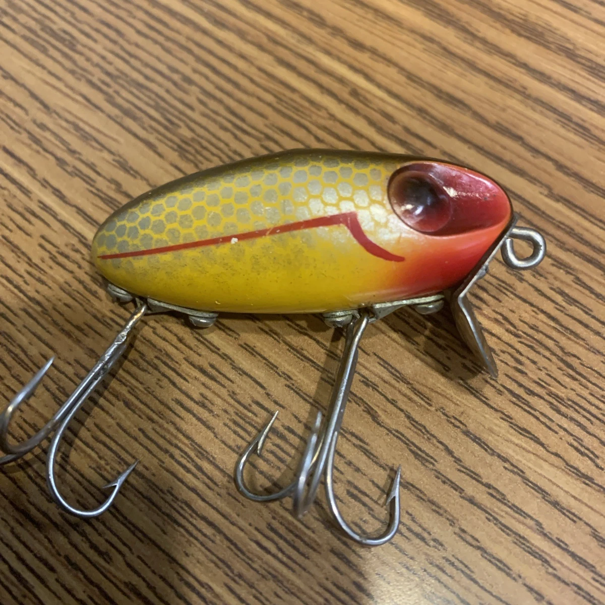 Leurre De Pêche Vintage Wright & McGill Jointed Miracle Minnow 1 1/2 Pouces – Frog