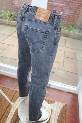501st Levi Justin Timberlake W34 L34 Grau Stretch Jeans Slim Taper 501 Tapered