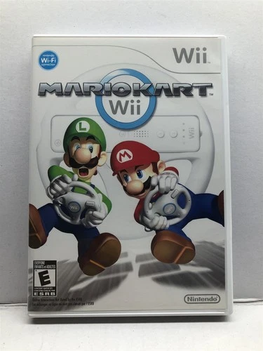 Mario Kart Wii (Wii, 2008) Family Fun Racing Game - Complete w/ Manual - Tested