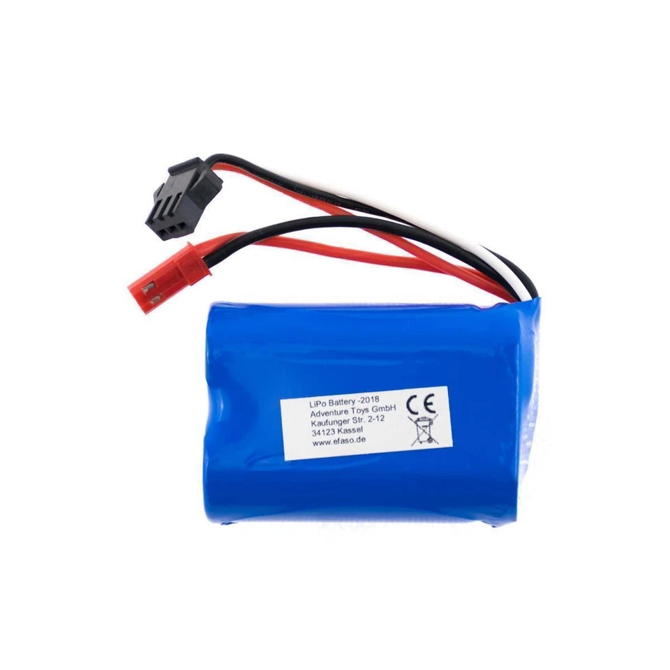 Batería efaso Batería 6.4V 1000mAh Li-Po JST Enchufe adecuado para WLToys A303, A333