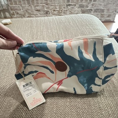 Maaji Multicolor Floral Fabric Makeup Bag w/ Zipper, L, 10x6x4 1251XPK502OS