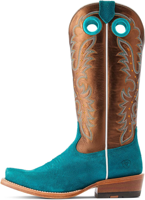 Ariat Womens Futurity Boon Croc Snip Toe Pull On Dress Boots Knee High Low  Heel