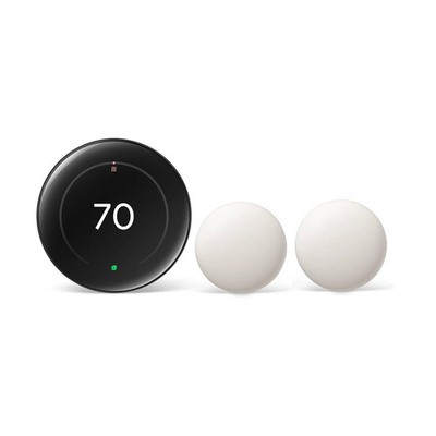 Google Nest Learning Thermostat (4th gen) w Temperature Sensor (2nd gen) 2-Pack