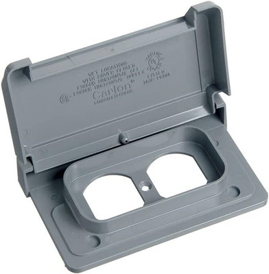 /CARLON E98DHGN-CAR Lamson Carlon Duplex Receptacle Cover, Grey