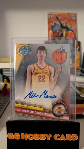 2023-24 Bowman University - Chrome Autographs Milan Momcilovic Auto Iowa State