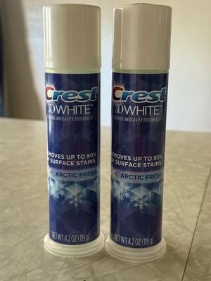 Crest 3D White Fluoride AntiCavity Arctic Fresh Toothpaste DISCONTINUED Exp 2020