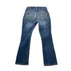 Ariat Women Jeans Blue Size 28 x 28" Inseam Hemmed Bootcut Blue Denim EF23