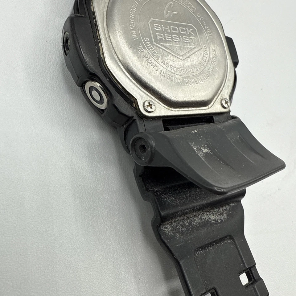 Casio G-Shock Watch Men 51mm Black 200M 3403 GD-350 Day Date Backlight - Image 4 of 4