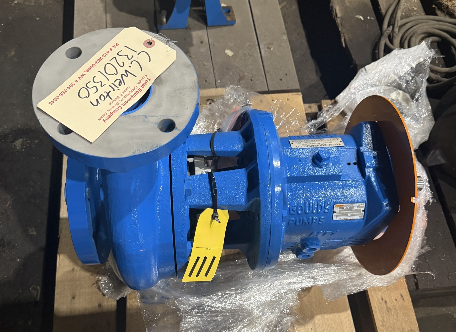 Goulds 3196 MTi 3x4-8G 316SS Centrifugal Water Pump 350 GPM