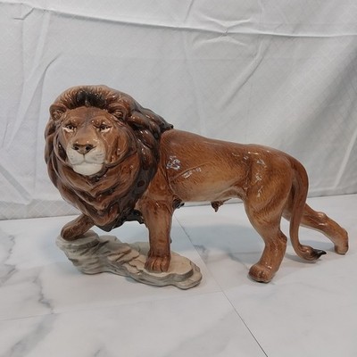 Large Porcelain Walking Lion 36 019 25 Vintage W. Goebel West Germany 18'' long