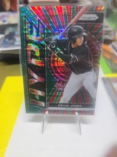 2024 Panini Prizm - Hype Druw Jones #25 Green Pulsar Prizm #16 /25 (RC)