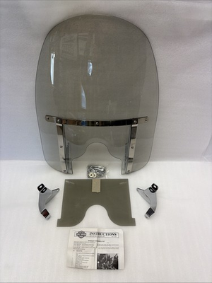 #ad #x27;95 #x27;97 FXSTSB BAD BOY SPRINGER Detachable Windshield 16quot; Low Profile Smoked C4 $449.95