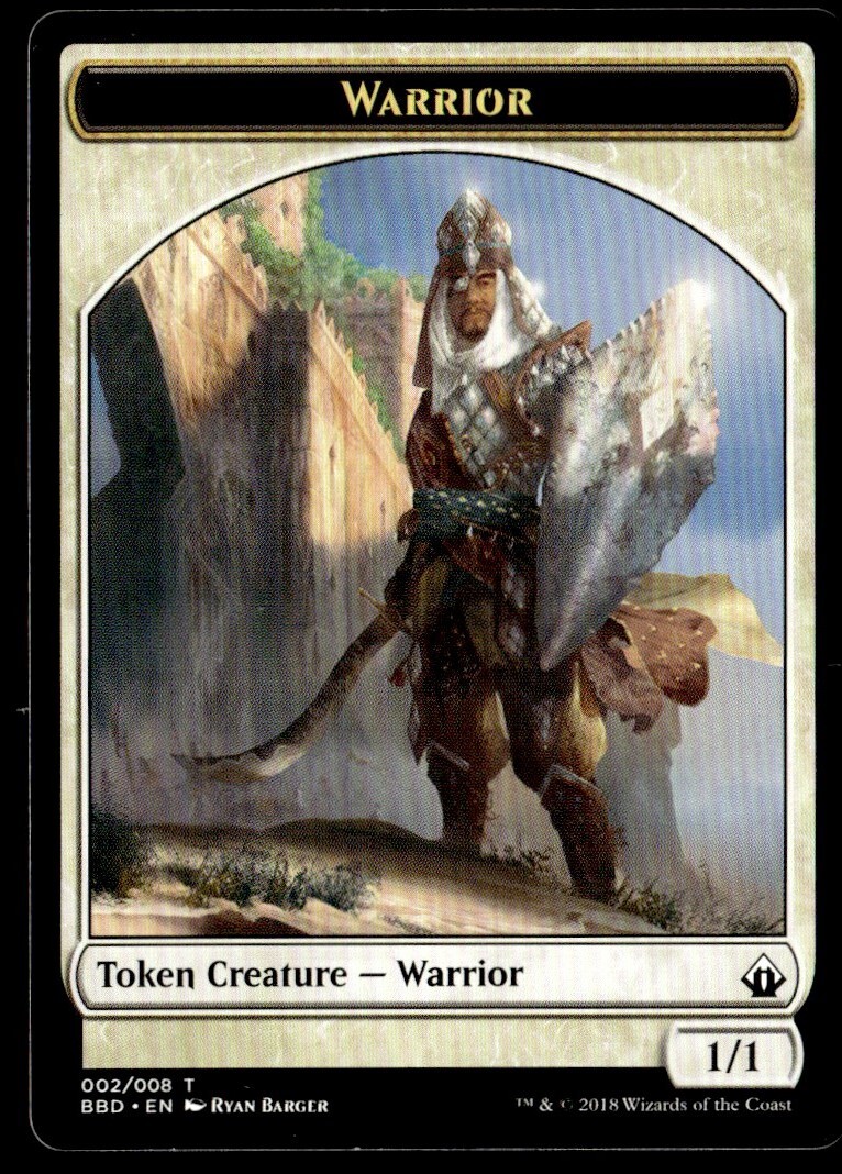 2018 Battlebond Warrior Token Common #2 MTG Game Card
