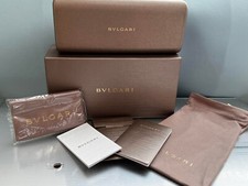BVLGARI Women's Golden Hard Sunglasses/Eyeglasses Case with Cloth 80 NEW 44