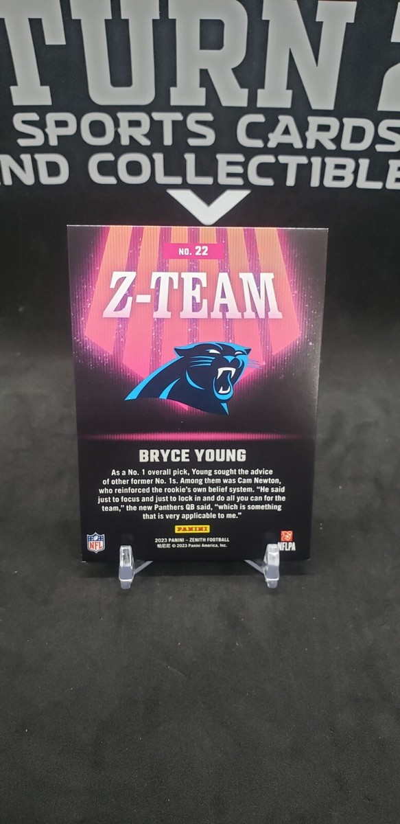 2023 Zenith Bryce Young RC Z Team No. 22 Carolina Panthers | eBay