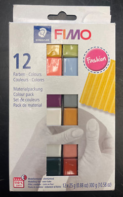 STAEDTLER 8023 C12-5 FIMO Soft Oven-Hardening Polymer Modelling Clay - Assorted 