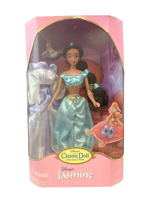 #ad VTG Disney Parks Exclusive JASMINE Aladdin Classic Doll 2 Outfits Collection $39.20