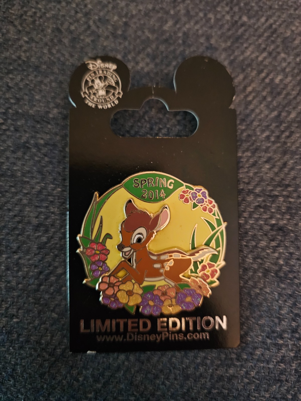 Disney Pin 100128 WDW DLR Bambi Spring 2014 Flowers Frolicking Pin LE 2000 (31P)