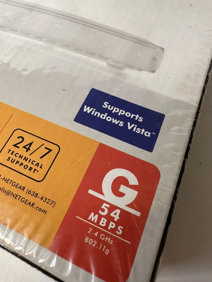 NEW Netgear WGR614 54 Mbps 4-Port Wireless G Router (WGR614NA) SEALED - READ - Image 4 of 4