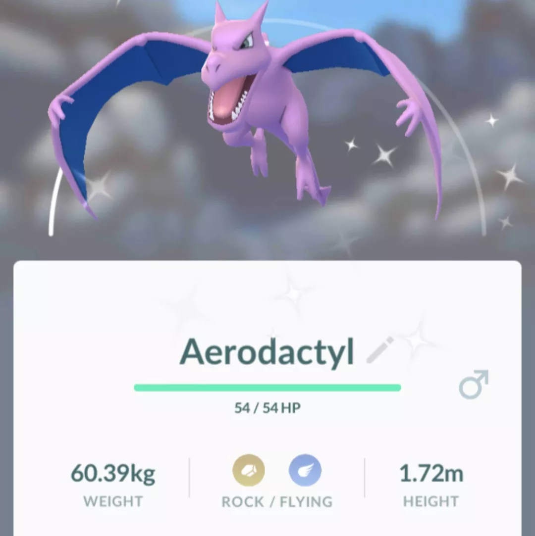 Aerodactyl shiny confirmado !! - Pokémon GO Ecuador