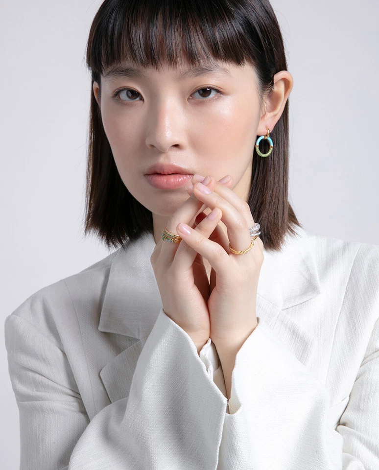 Ring Doppel Bad Für Gold Und Rhodium Viceroy Frau Silber Größe 18 9126a018-30 - Bild 2 von 4