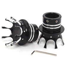 Front Axle Nut Cover Cap for Harley FLTR FLHT Street Electra Tri Glide Dyna VRod