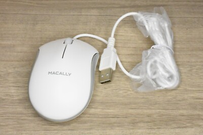 Macally Full Size USB Wired Keyboard & Mouse Combo for Mac Mini Pro - opened box