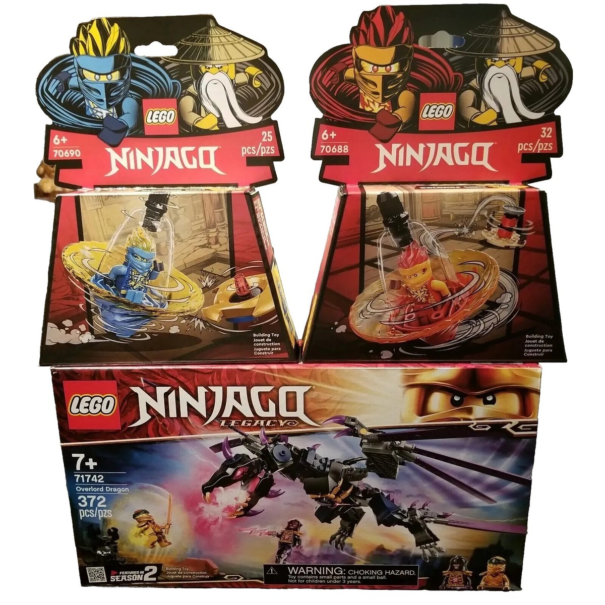 LEGO 71742 Overlord Dragon Ninjago PLUS 70690 And 70688 New LEGO 71742 Overlord Dragon Ninjago PLUS 70690 And 70688 New