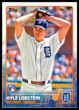 2015 TOPPS #312 KYLE LOBSTEIN ROOKIE CARD DETROIT TIGERS/RC